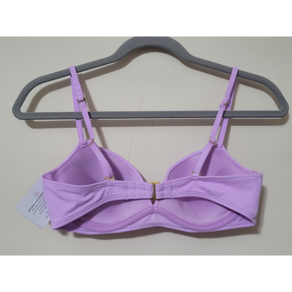 Smart & Sexy Swim Secret Convertible Push-up Bikini Top SA1002 Purple 34B NWT - Picture 3 of 8